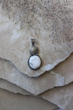 Load image into Gallery viewer, White Buffalo and Dime Pendant