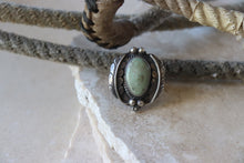 Load image into Gallery viewer, Turquoise Feather and Bead Ring