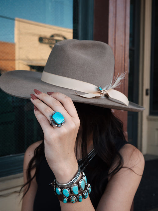 Floral Turquoise Ring