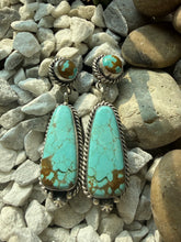 Load image into Gallery viewer, Chasity Belone #8 Turquoise Earrings