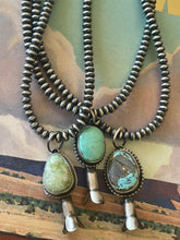 Load image into Gallery viewer, Turquoise Squash Blossom Pendants