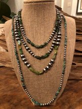 Load image into Gallery viewer, Royston Turquoise and Navajo Pearl Necklace