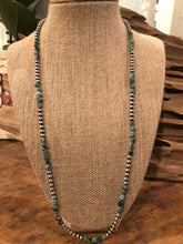 Load image into Gallery viewer, Royston Turquoise and Navajo Pearl Necklace