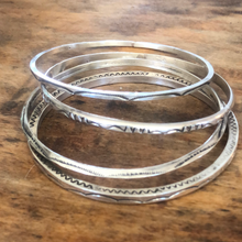 Load image into Gallery viewer, Stamped Bangle Cuff