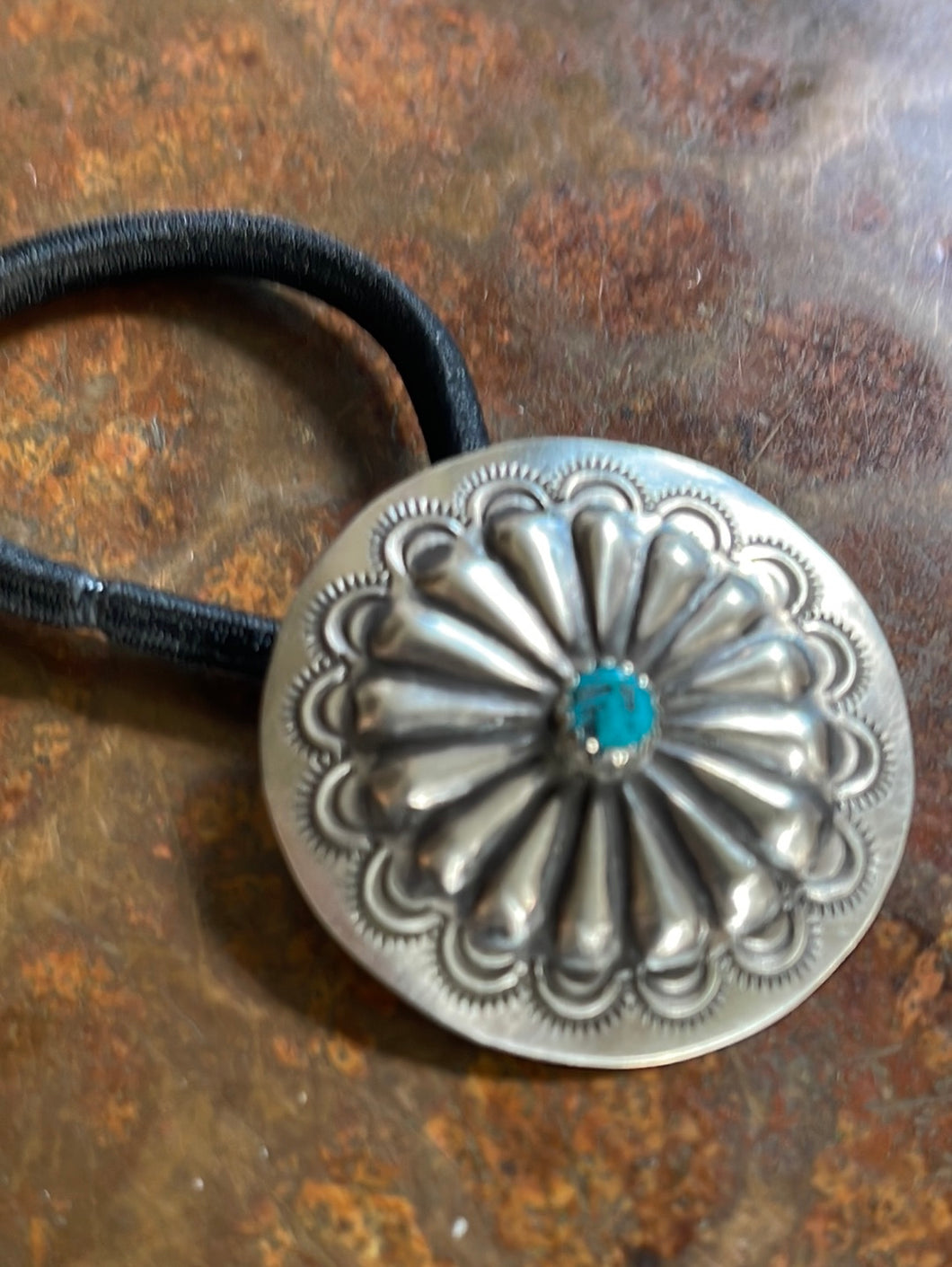 Turquoise Stamped Pony Holders